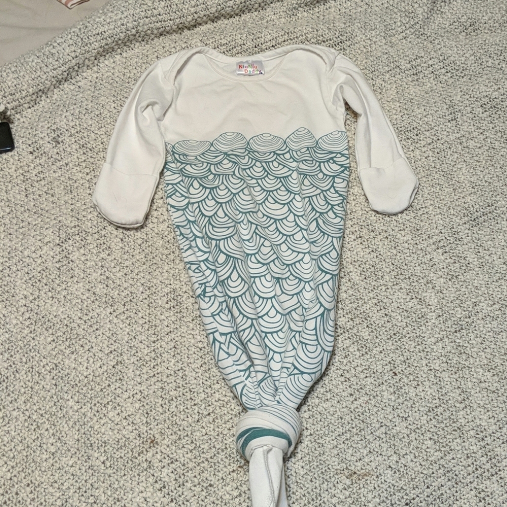 Mermaid knotted gown